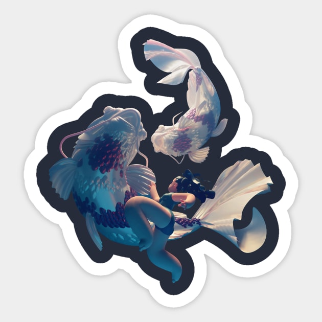 Koi Dance Sticker by Tck